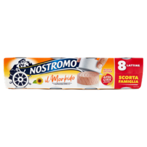 Nostromo Il Morbido Tonno All'Olio Di Semi Di Girasole e All'Olio Extravergine Di Oliva 8 x 65 g