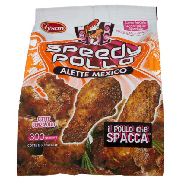 Speedy Pollo Alette Mexico Cotte e Surgelate 300 g