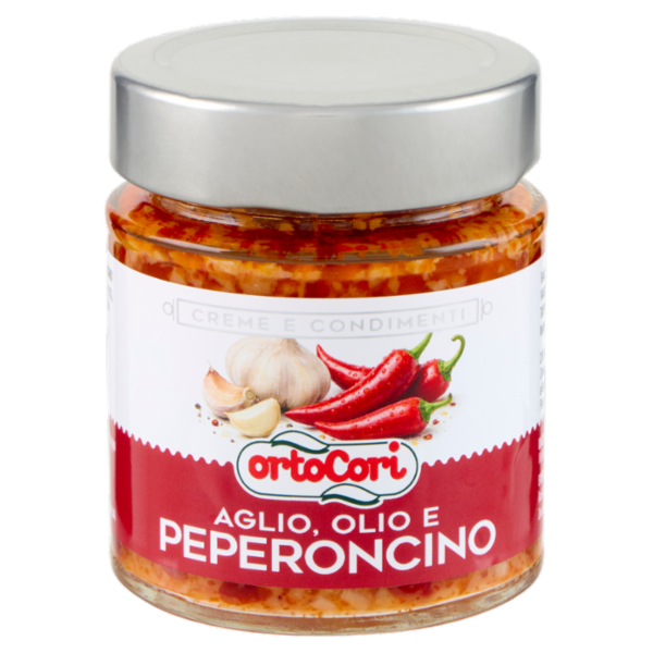ortoCori Creme e Condimenti Aglio, Olio e Peperoncino 130 g