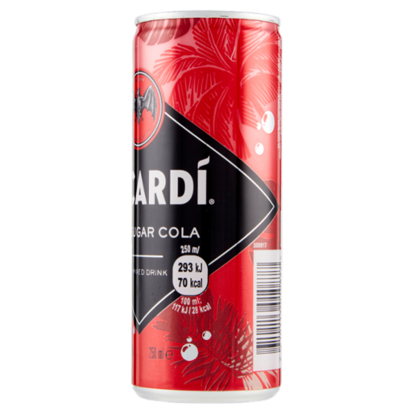 Bacardi & No Sugar Cola 250 ml