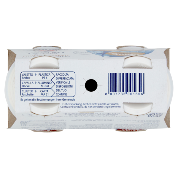Sterzing Vipiteno Yogurt intero Frutta e Cereali Senza Glutine 2 x 125 g