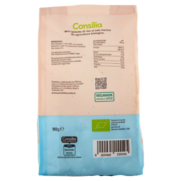 Consilia Triangoli di Riso Biologici 90 g