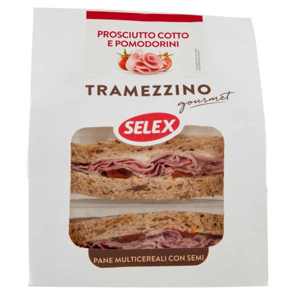 Selex Tramezzini Gourmet Farciti Prosciutto Cotto e Pomodorini 2x80 g