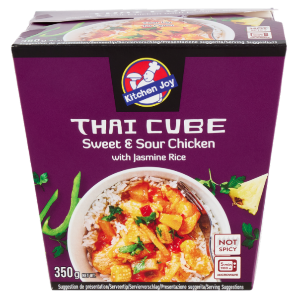 Kitchen Joy Thai Cube Sweet & Sour Chicken with Jasmine Rice 350 g