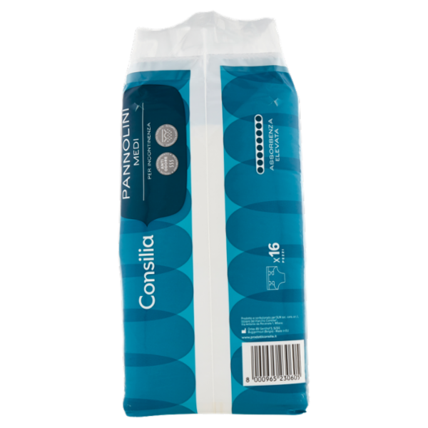 Consilia Pannolini medi per incontinenza 16 pezzi