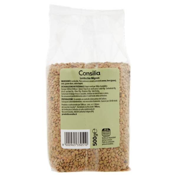 Consilia Legumi Secchi Lenticchie Mignon 500 g