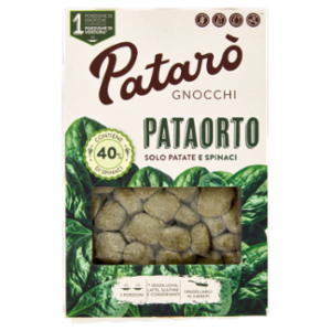 Patarò Gnocchi Pataorto Solo Patate e Spinaci 400 g