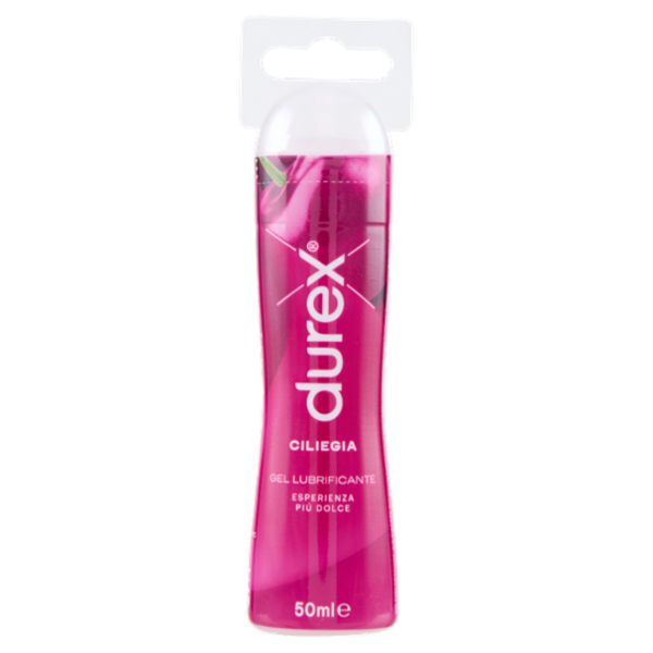Durex Gel Very Cherry Lubrificante Intimo a Base d'Acqua, Aromatizzato alla ciliegia, 50 ml