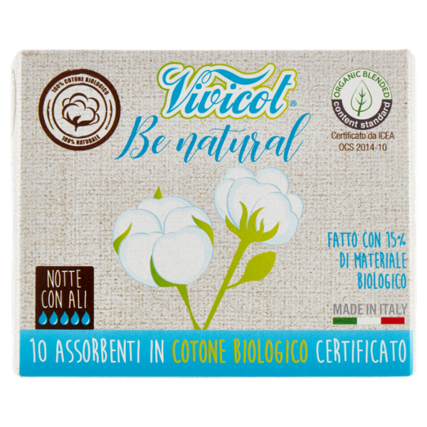 Vivicot Be natural Notte con Ali 10 pz