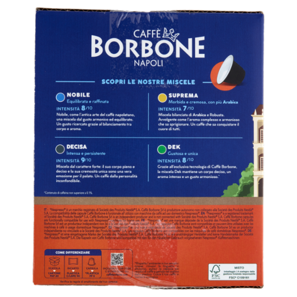 Caffè Borbone Miscela Decisa Capsule Compatibili Nespresso* ad uso domestico 50 x 5 g