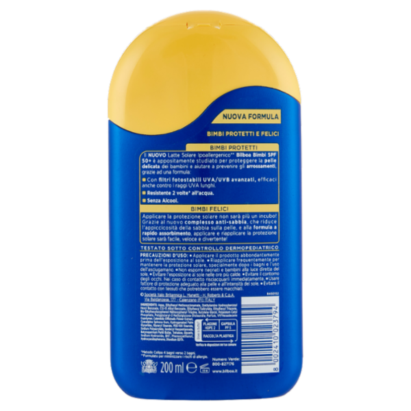 Bilboa Bimbi Latte Solare 50+ Molto Alta 200 ml