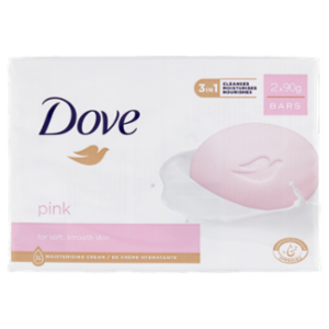 Dove Pink For Soft, Smooth Skin Bars 2 x 90 g