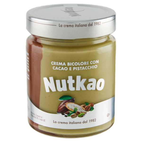 Nutkao Crema Bicolore con Cacao e Pistacchio 330 g
