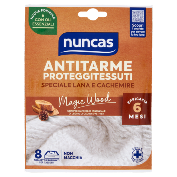 nuncas Antitarme Proteggitessuti Magic Wood 8 pz