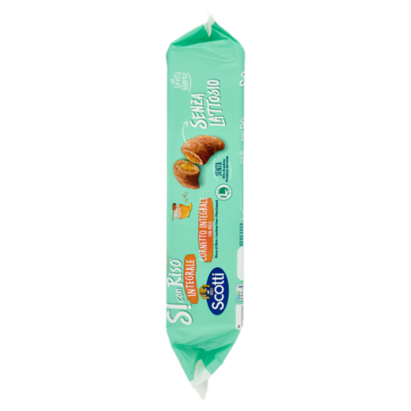 Riso Scotti Si con Riso Senza Lattosio Cornetto Integrale con Miele 5 x 50 g