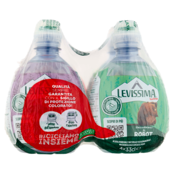 Levissima Issima acqua naturale R-PET 45% 4x0.33L