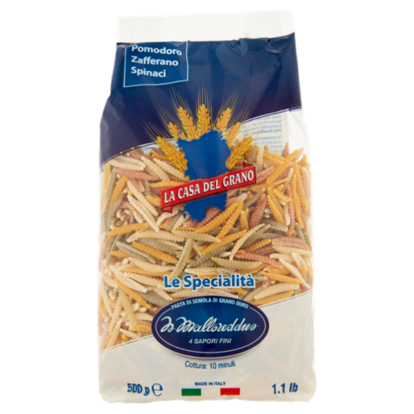 La Casa del Grano Le Specialità Is Malloreddus 4 Sapori Fini 500 g