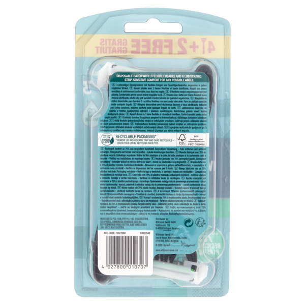 Wilkinson Sword Rasoio usa&getta Xtreme 3 Sensitive 4+2 pz