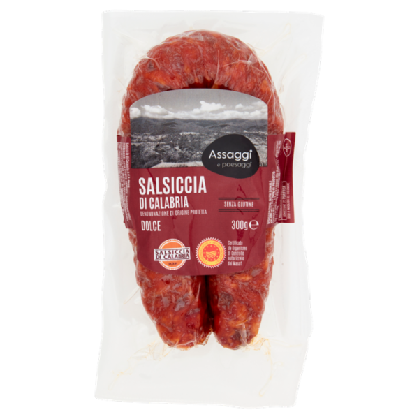 Assaggi e paesaggi Salsiccia di Calabria DOP Dolce 300 g