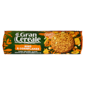 Gran Cereale Biscotti Gran Cereale Riso e Cornflakes Biscotti Tubo 230 g