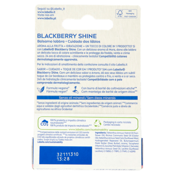 Labello Black Berry Shine 4,8 g