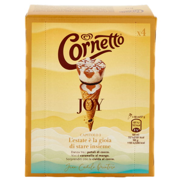 Cornetto Algida Joy Juan Camilo Quintero 4 x 57 g
