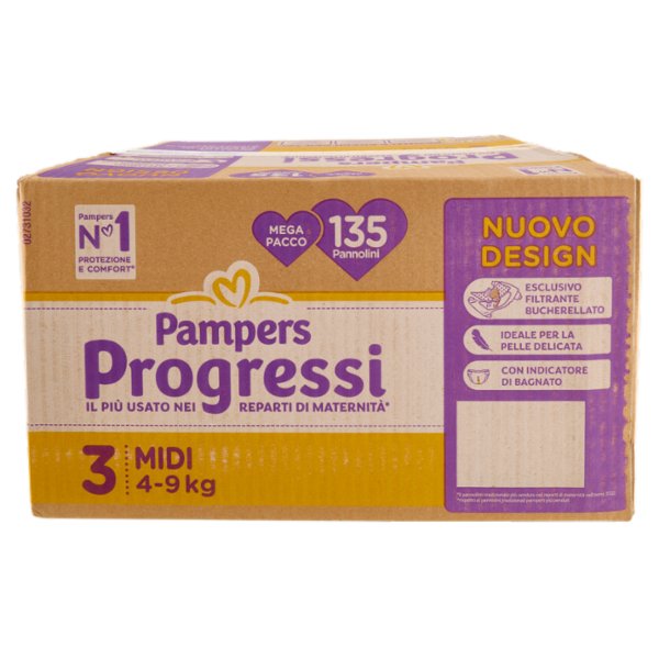 Pampers Progressi Midi 135 pz