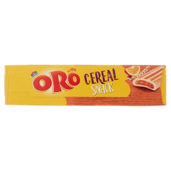 Oro Cereal Snack Arancia, soffice barretta con ripieno all'arancia - 162g