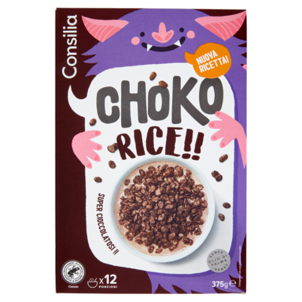 Consilia Choko Rice Riso Soffiato al Cacao 375 g