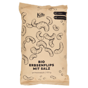 KoRo Bio Erbsenflips Mit Salz 150 g