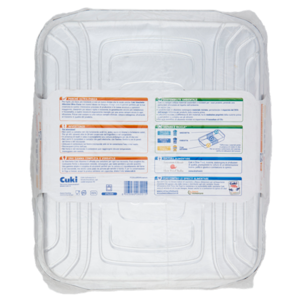 Cuki Cuoce Vaschette Alluminio ultra-forza con manici 12 Porzioni 2 pz