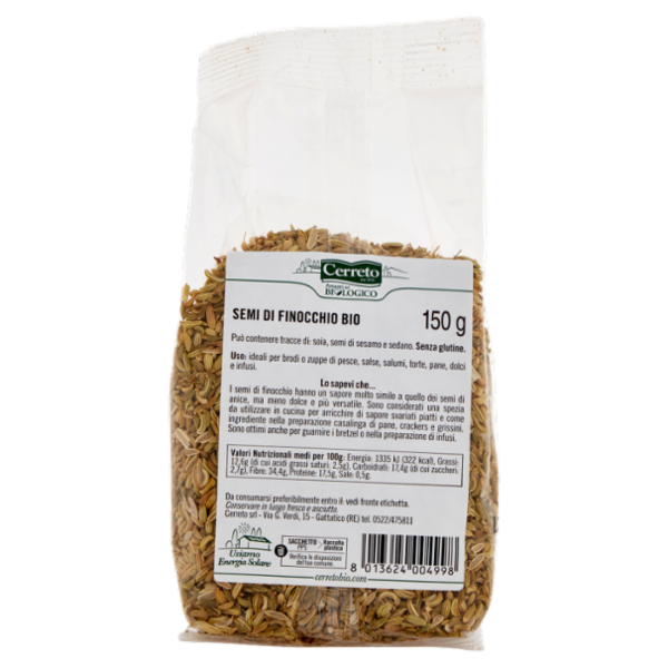 Cerreto i Semi Semi di Finocchio Bio 150 g