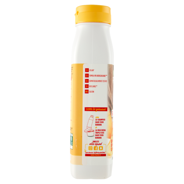Garnier Balsamo Nutriente Fructis Hair Food, Balsamo alla banana per capelli secchi, 350 ml