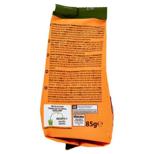Morato Chips di Pane con Olio di Oliva 85 g