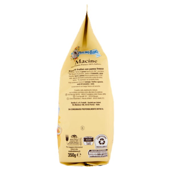 Mulino Bianco Macine Biscotti con Panna Fresca 350g