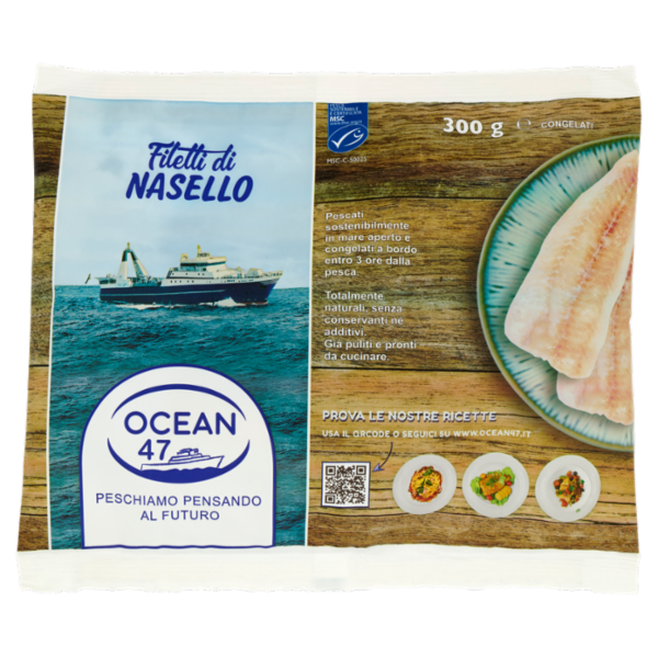 Ocean 47 Filetti di Nasello Congelati 300 g