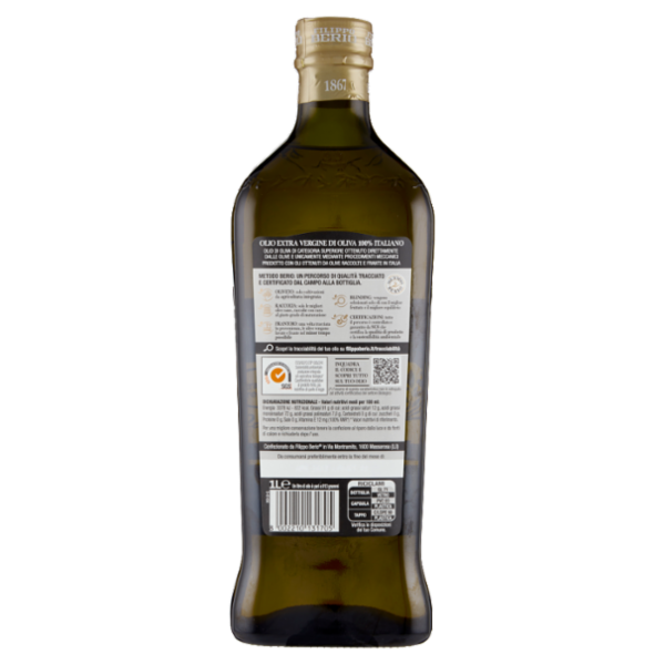 Filippo Berio 100% Italiano Olio Extra Vergine di Oliva 1 L