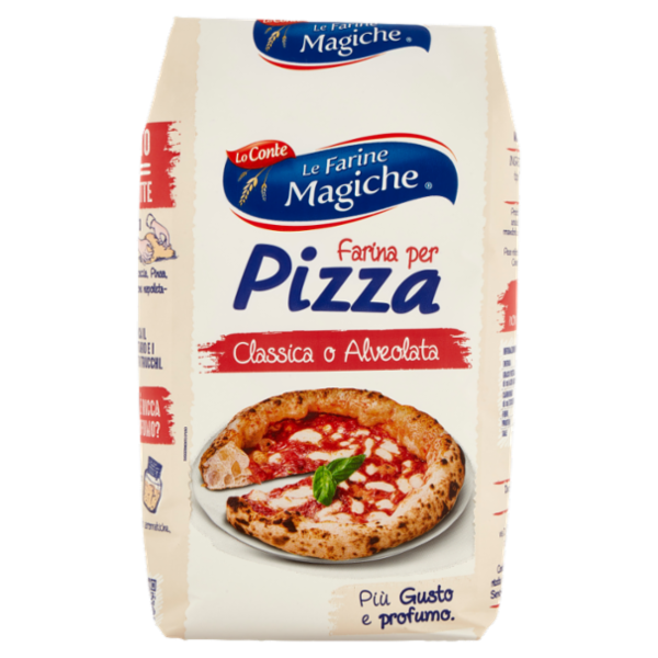 Le Farine Magiche Farina per Pizza Classica o Alveolata 1000 g