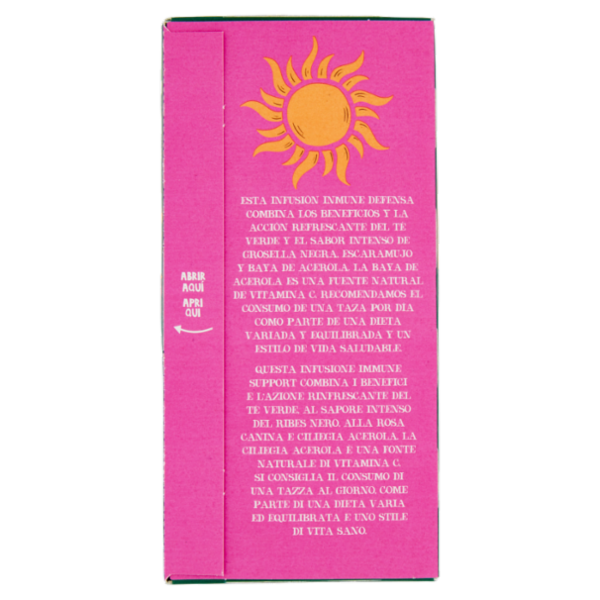 CUPPER Tè Verde Immune Support Biologico Fairtrade con Ribes Nero, Acerola e Matcha, 20 bustine 40 g