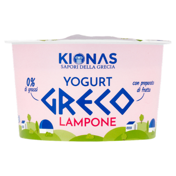 Kionas Yogurt Greco Lampone 0% di grassi 150 g