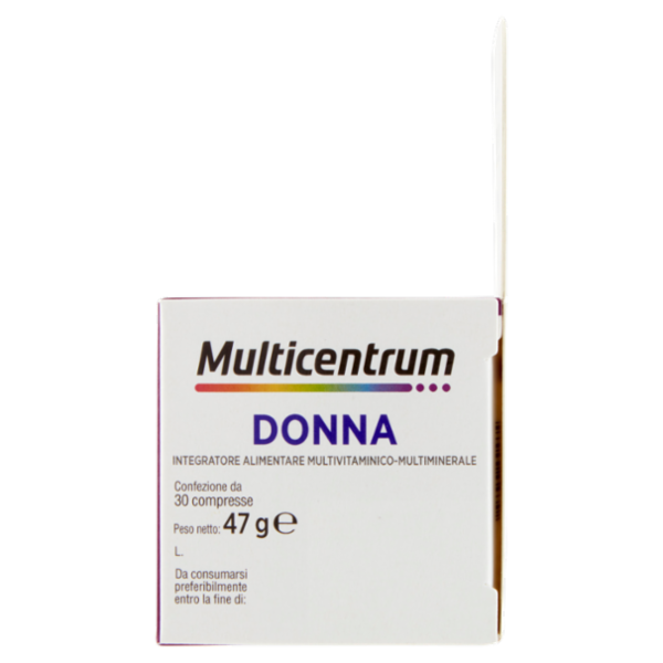 Multicentrum Donna Acido Folico, Calcio, Ferro Integratore Multivitaminico Completo 30 cpr 47 g