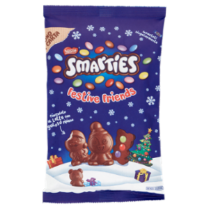 SMARTIES Festive Friends Personaggi Di Cioccolato Al Latte Con Confetti SMARTIES 147g