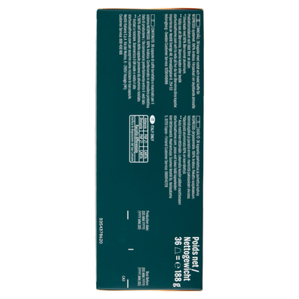 STARBUCKS Blonde Espresso Roast By Nespresso Caffè Espresso 36 capsule 188 g