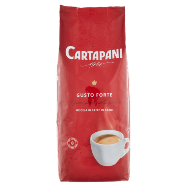 Cartapani Gusto Forte Miscela di Caffè in Grani 1000 g