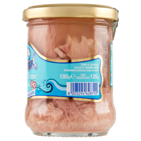 Asdomar Filetti di Tonno al naturale in Acqua di Mare di Sardegna 180 g