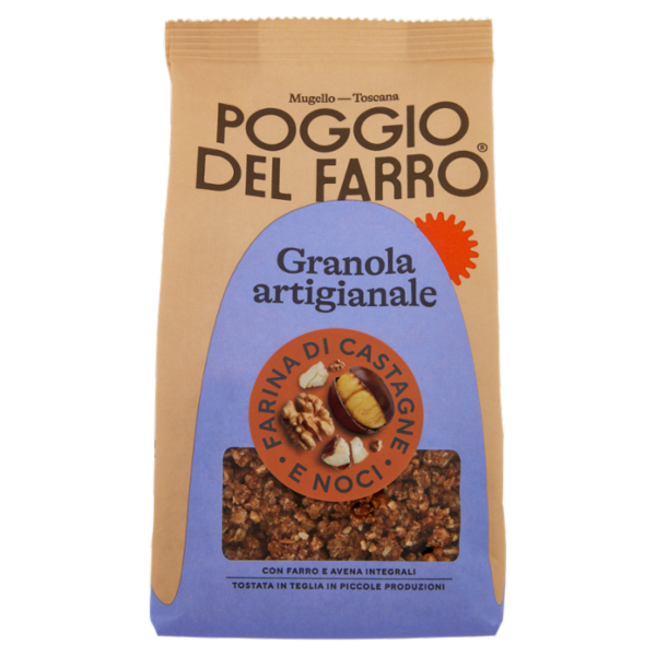 Poggio del Farro Granola artigianale Farina di Castagne e Noci 250 g