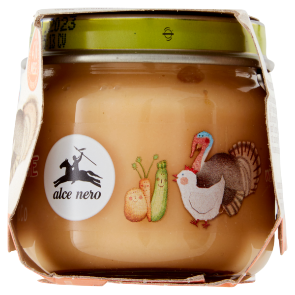 alce nero Omogeneizzato di Carni Bianche e Verdure 2 x 80 g