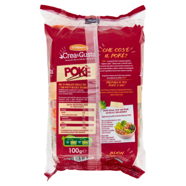 Zerbinati Crea & Gusta Insalata Fresca Ideale per il Tuo Pokè 100 g