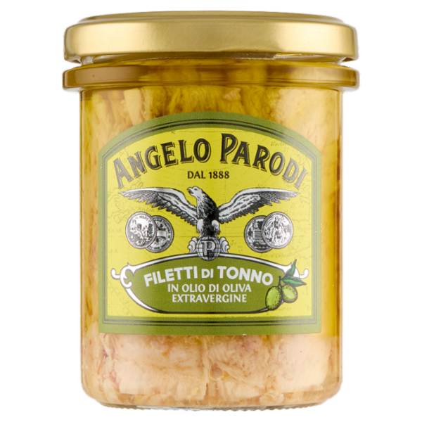 Angelo Parodi Filetti di Tonno in Olio di Oliva Extravergine 180 g