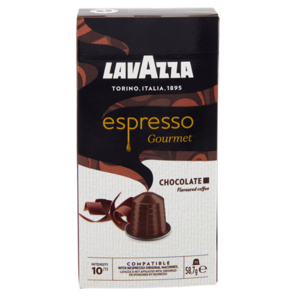 Lavazza espresso Gourmet Chocolate Compatible with Nespresso Original Machines 10 Capsule 58,7 g